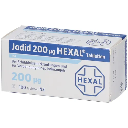 Produktbild JODID 200 HEXAL Tabletten 100 St