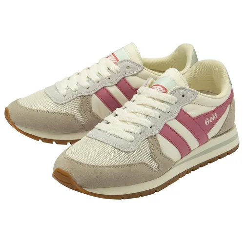 Gola Damen Sneaker Daytona in Pastellrosa/Off-White - 37 EU - Stylische Damen Sneaker für Beruf und Freizeit. Bequemes Textil- und Wildleder-Obermaterial, ideal für den ganzen Tag.