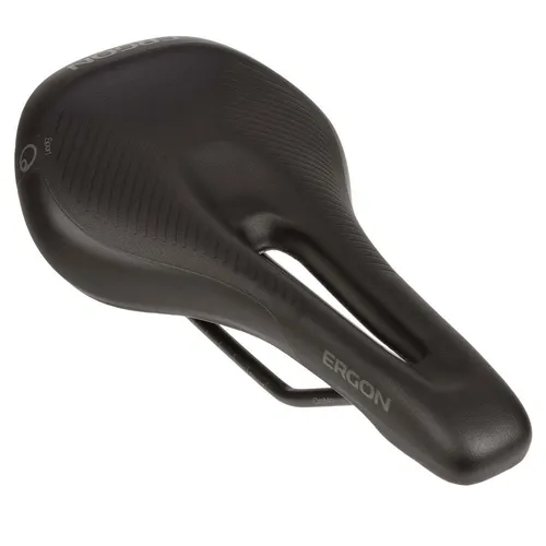 Ergon SM E Mountain Sport Bicycle Saddle für MTN Bikes - Stealth Schwarz - Fahrradsättel mit orthopädischer Komfortpolsterung und OrthoCell Inlays für optimalen Sitzkomfort bei langen Fahrten.