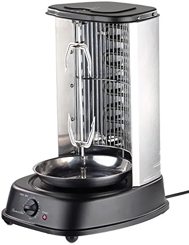 Produktbild Rosenstein & Söhne Dönergrill: Döner- und Gyros-Grill, 2.000 Watt, Mittelspieß mit Spießgabeln, Timer (Vertikalgrill, Gyros Maker, Grillspiesse)