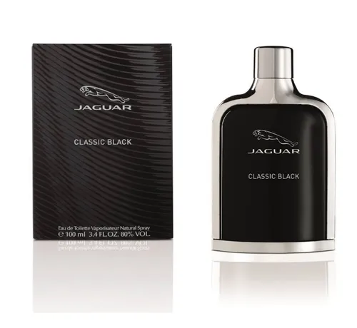 Jaguar Classic Black Eau de Toilette 100 ML - Langanhaltender orientalischer Fougère-Duft im praktischen Spray, ideal für den täglichen Gebrauch. Edles Parfüm aus Frankreich in normaler Größe.
