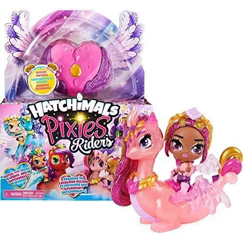 Hatchimals Pixies Riders Crystal Charlotte Pixie und Draggle - Sammelfigur und F