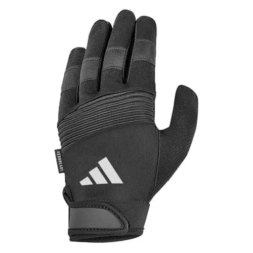 adidas Unisex-Adult Full Finger Performance Handschuhe, Grau, S - Handschuhe für Fitness mit Aeroready Ventilationszonen für optimalen Komfort, Touchscreen-fähige Fingerspitzen und sicherem Klettverschluss.