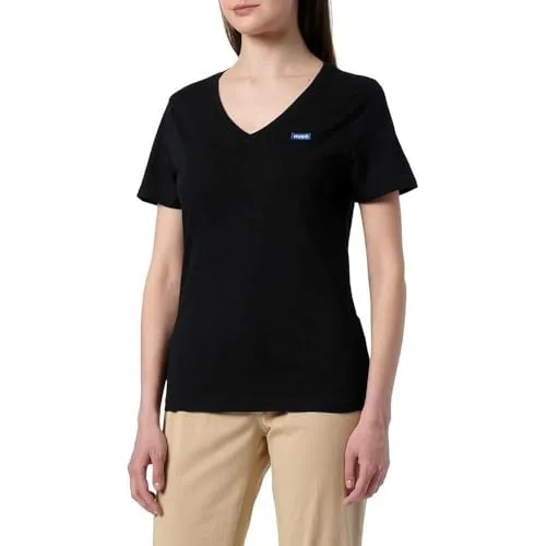 HUGO Classic V_B 10258021 01 T-Shirt - Damen T-Shirt aus 1% Cotton, ideal für Komfort und Stil im Alltag.