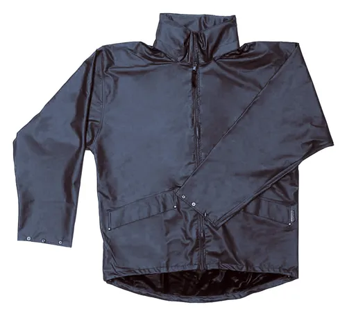 Helly-Hansen Arbeitsjacke Voss 70180 - Wasserdichte schwarze Regenjacke, strapazierfähig und winddicht, Größe XXL