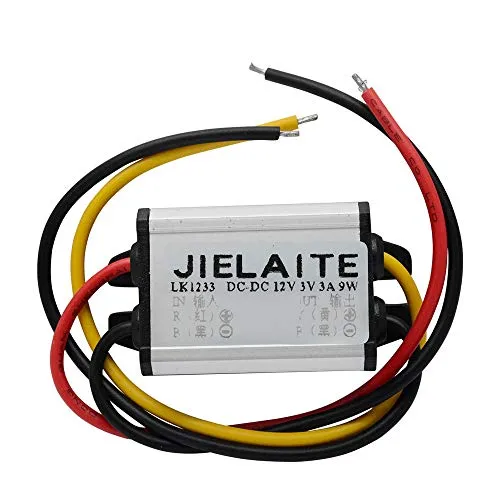 BE-TOOL Wasserdichter DC Buck-Konverter 12 V auf 3,3 V 3 A Netzteil-Konverter-Modul für Auto-LED-Anzeige, Motor, Audio usw
