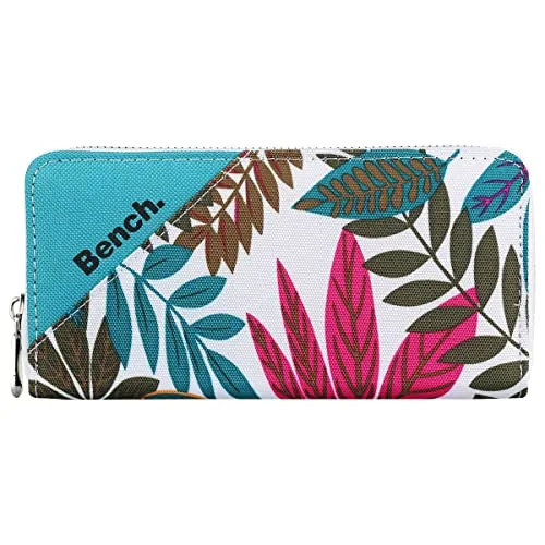 Bench Reißverschluss Geldbörse Portmonee Geldbeutel Portemonnaie 90100, Farbe:Weiß