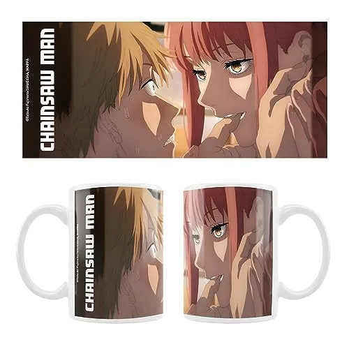Crunchyroll - Chainsaw Man - Denji & Makima - Tasse, Mug - 320 ml, White