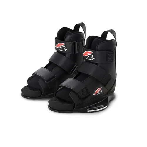 F2 Wakeboard Bindung Team Boot Stiefel L/XL Schwarz 2025 - Bindungen für Wakeboards mit direktem Flex und reaktionsfreudigem Feedback für maximale Kontrolle. Komfortables Open-Toe-System mit Soft-Padding für perfekten Sitz bei langen Sessions.