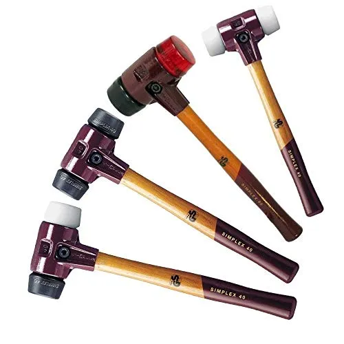 Halder SIMPLEX-Schonhammer 3716.060 - Hämmer mit verstärktem Tempergussgehäuse und Fiberglasstiel, ideal für präzises Arbeiten ohne Beschädigung der Oberfläche.