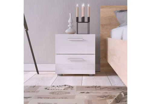 INOSIGN Nachtkommode Pepe, moderner Nachttisch mit 2 Schubläden