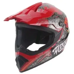 Motorradhelme Rot von Mud Defeater Motor
