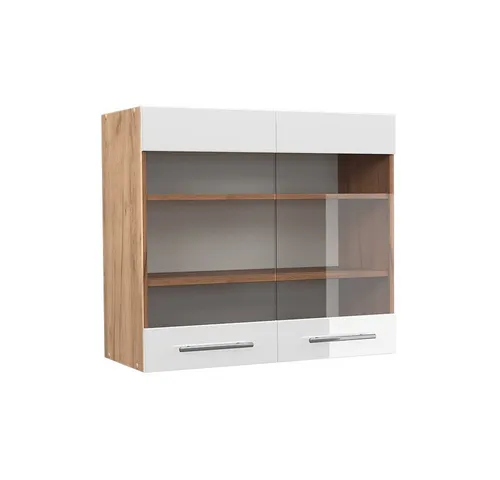 Vicco Küchenglasschrank Fame-Line in braun von Vicco