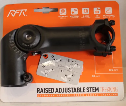 Cube RFR Verstellbarer Fahrrad Vorbau 25,4mm x 120mm