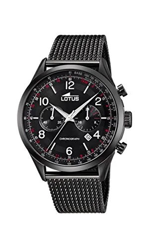 Lotus Uhr Für Herren 18556/1 Outlet Grau Edelstahl Case SchwarzEdelstahl Band
