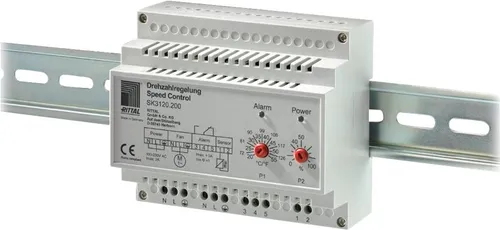 Rittal SK 3120.200 SK Drehzahlregler - Multifunktionsmessgerät für Filterlüfter und Luft/Luft-Wärmetauscher, bietet effiziente Temperatursteuerung und Geräuschreduzierung für einen angenehmen Betrieb.