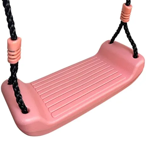 Schaukelsitz aus Kunststoff, Kinder-Brettschaukel, für Spielplatz im Garten Kinderspielhaus, Schaukelgestell Zubehör Schaukelbrett (rosa)