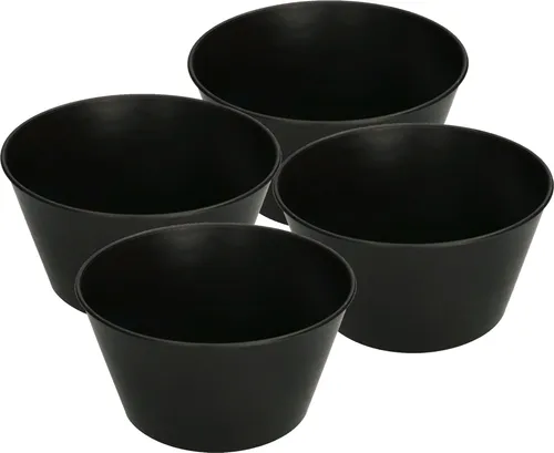 KOTARBAU® 4er Set Gummianrührbecher pojemno 2 L nrührschale für Gips Spachtelmassen Baumassen Robustes Flexibles Weich PVC