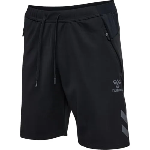 hummel hmlCIMA Shorts – Leichte Sportshorts mit Kordelzug - Kurze Sporthosen aus 100% recyceltem Polyester für nachhaltigen Komfort, mit elastischem Bund und praktischen Reißverschlusstaschen für sichere Aufbewahrung.