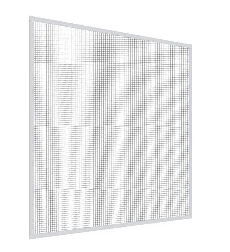 MS IS-Fenster 100x120cm - Witterungsbeständiges Fliegengitter - Fliegengitter aus weißen Alu-Profilen mit schwarz Fiberglasgewebe, ideal für individuelle Anpassung und einfache Montage. Perfekt für Insektenschutz im Innen- und Außenbereich.