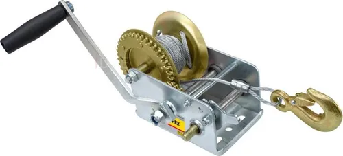 TOPEX Seilzug mit Ratsche - 0.9 Tonnen, 10 m Seil - Handwinden für effizientes Ziehen mit Ratschenbremse, ideal für Baustellen und Werkstätten. Robuste Konstruktion garantiert Langlebigkeit und Sicherheit.