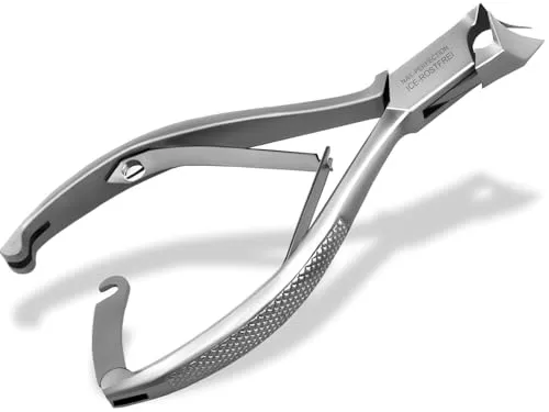 InstrumenteNrw Kopfschneider Nagelzange - Nagelzange für Links- und Rechtshänder, aus rostfreiem Edelstahl, mit einer kompakten Gesamtlänge von 14,0 cm für präzise Nagelpflege.