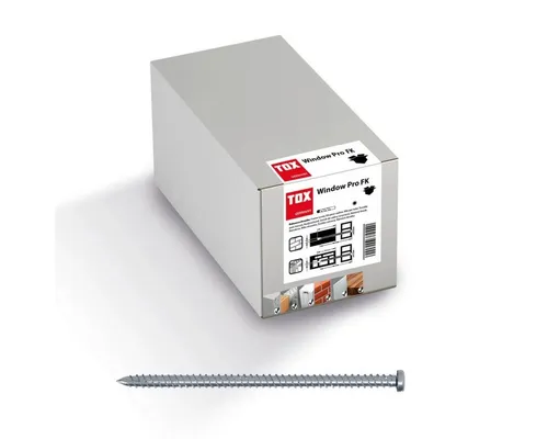 TOX Fensterrahmenschraube Window Pro FK 7,5x182 mm - VPE 100 Stk. - Gemischte Sortimente, hochwertige Fensterrahmenschrauben für eine sichere und langlebige Befestigung.