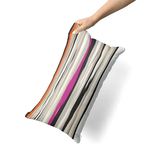 ETÉREA Kissenbezug 40x40cm - 100% Baumwolle Pflegeleichter Kissenbezug Jeanine natürlich weich - Kopfkissenbezug 40x40cm 100% Baumwolle - Kissenbezug mit Reißverschluss - OEKOTEX Made in Green - Sand