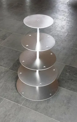 Tortenständer Hochzeitstortenständer 5 Etagere Präsentationsständer Aluminium