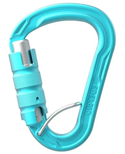 Edelrid Strike Triple FG HMS-Karabiner - Blau, One Size - Robuster HMS-Karabiner für sicheres Klettern, mit Triple-Lock-Verschluss für maximale Sicherheit und einfache Handhabung.