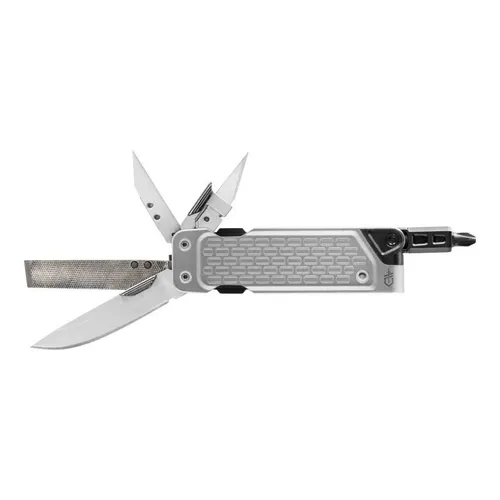 Gerber LOCKDOWN DRIVE Tool silver, 7 Funktionen, Liner-Lock, Alu-Griff / 199410