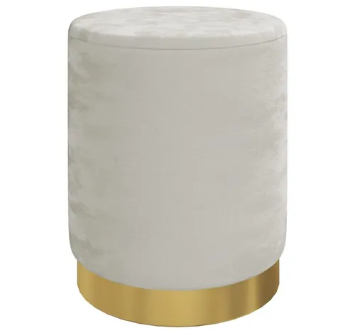 vidaXL Aufbewahrungshocker Rund - Hellgrau Samt - Stilvoller Hocker mit Stauraum, der höchsten Sitzkomfort bietet und elegant in jedes Wohnzimmer passt. Platzsparendes Design mit praktischer Klappe zur Aufbewahrung von Accessoires und mehr.