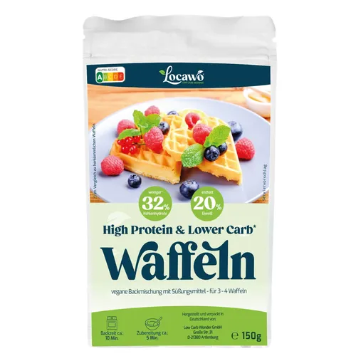 Produktbild Locawo High Protein & Low Carb* Waffeln | Backmischung 150g