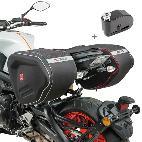 Set Satteltaschen + Alarm für BMW R NineT Scrambler RF1-BSS