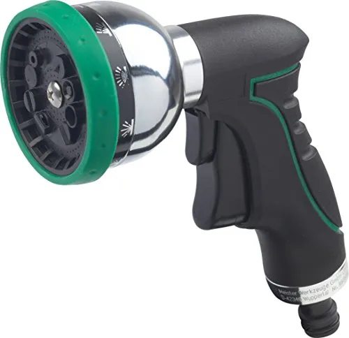 Meister Power-Brause - 10 Sprühfunktionen - für 12,7 mm (1/2 Zoll) Stecksysteme - Einhand-Bedienung / Handbrause mit ergonomischem Griff / Multifunktionsbrause / Spritzpistole / Gartenbrause / 9925060
