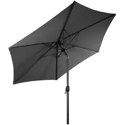 Alu Gartenschirm Ø 3m – Knickbarer Sonnenschirm in Steingrau - Sonnenschirm Ø 3m, knickbar und mit praktischer Kurbel für einfachen Gebrauch. Wetterfestes, langlebiges Design in modernem Steingrau – ideal für Garten, Terrasse oder Balkon.