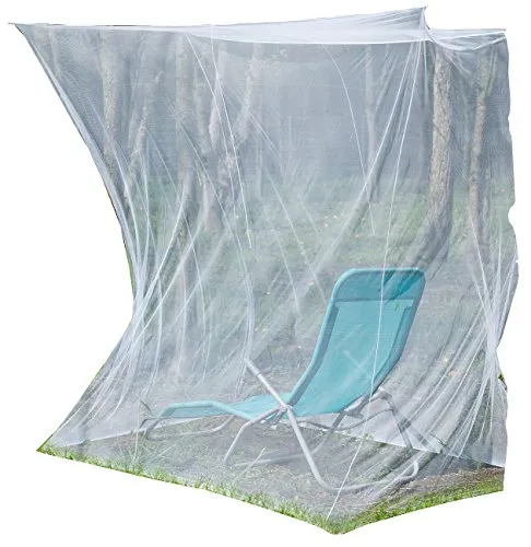 infactory Moskitonetz groß: Moskitonetz für Innen & Außen, 200 x 100 x 200 cm, 220 Mesh, weiß (Fliegennetz groß, Garten, Anti Mücken)