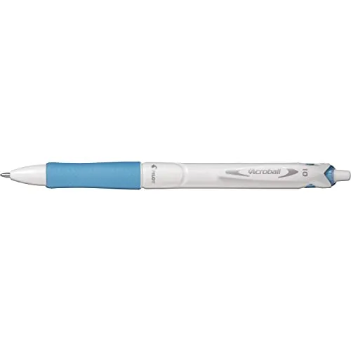 PILOT BAB15M-BG-LB Druckkugelschreiber ACROBALL PURE WHITE, türkis