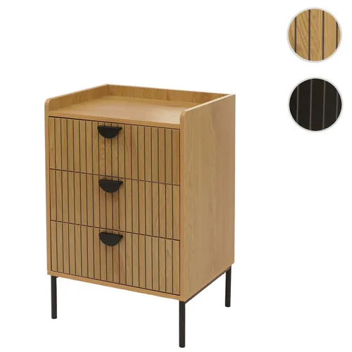 Kommode HWC-O39, Highboard Schrank mit 3 Schubladen