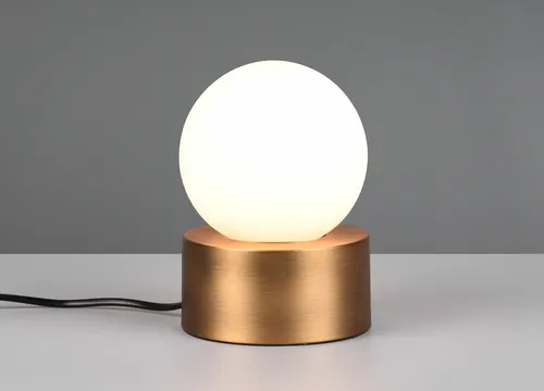 LED Tischlampe Touch mit Glas-Schirm Ø 12cm – stilvolle Nachttischlampe - Die elegante LED Tischlampe mit einem Ø 12cm Glas-Schirm ist ideal für Nachttische oder Fensterbänke. Sie bietet dimmbare Lichtstufen per Touchfunktion und schafft so eine angenehme Atmosphäre in jedem Raum.