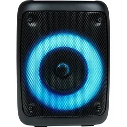 Party Box S - Tragbarer Bluetooth-Lautsprecher mit Disco Lighting - Tragbarer Bluetooth-Lautsprecher mit mehrfarbiger Beleuchtung, perfekt für Partys und Events. Kompakt und stylisch, Maße: 15 x 15 x 19 cm.