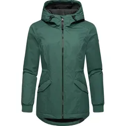 Ragwear Damen Winterjacke Dowey Warm YOUMODO Pine Green Gr. M - Funktionsjacke mit wasserdichter Kapuze, bietet hervorragende Wärmeisolation und individuellen Tragekomfort für kalte Wintermonate.