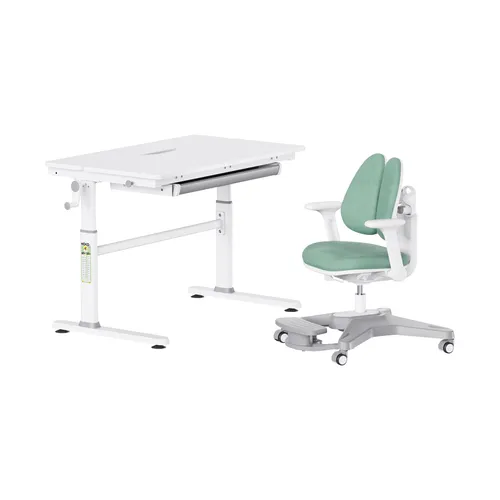 HOKO Kindertisch Schülerschreibtisch höhenverstellbar mit Lernstuhl - Das HOKO Lernmöbel-Set für Kinder ab 6 Jahren bietet einen mitwachsenden, ergonomischen Arbeitsplatz mit höhenverstellbarem Schreibtisch und praktischem Stuhl. Ideal für Hausaufgaben und kreative Projekte.