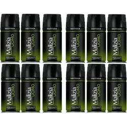Malizia Uomo Vetyver Deodorant Bodyspray 12 x 150 ml - Malizia Uomo Vetyver Deo Bodyspray im praktischen 12er Pack. Frischer Duft mit Zitrusnoten und holzigen Akzenten, ideal für den täglichen Gebrauch und langanhaltende Frische.