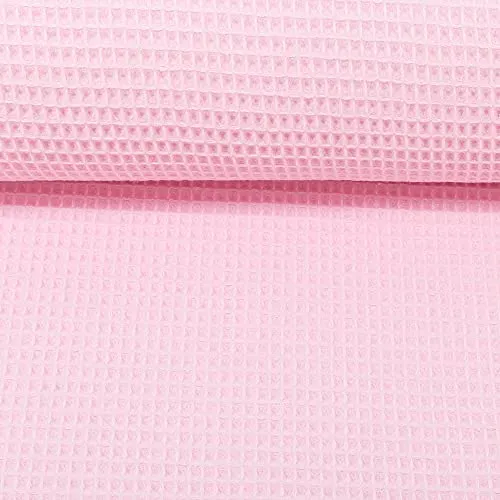 MAGAM-Stoffe Ella Waffel Stoff 100% Baumwollstoff Oeko-Tex Meterware 50cm (07. Rosa)