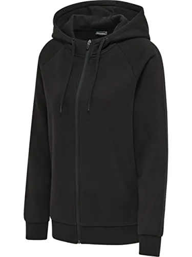 hummel Damen Kapuzenjacke hmlRED Classic Zip Hoodie schwarz L (40) - Stylische Sweatjacke für Damen, ideal für Sport und Freizeit. Aus 80% Baumwolle für höchsten Tragekomfort, mit Kapuze und langem Arm für einen lässigen Look.