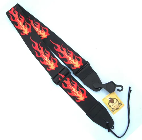 Gitarrengurt, Band, Feuerflamme-bis 1,40m!!!n