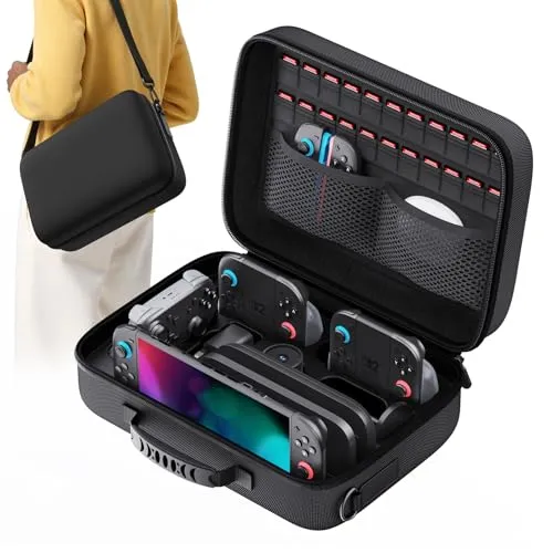 Lmcpa Tasche Kompatibel mit Nintendo Switch 2 - Schwarz