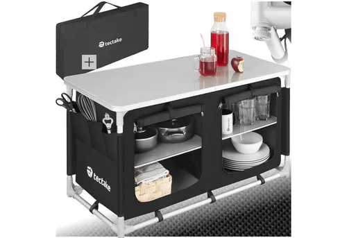Campingküche faltbar Alu Küchenbox von Tectake