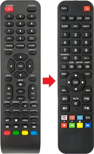 Fernbedienung geeignet für TREVI LTV4003SAT